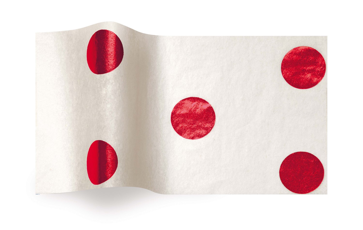 Tissue Paper - Red With Orange Polka Dots - 3 Sheets – TMIGifts