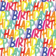 30" x 208' (quarter ream) - B122 - Rainbow Birthday B122.30.208