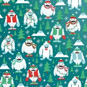 30" x 208' (quarter ream) - XB523 - Yeti for the Holidays XB523.30.208