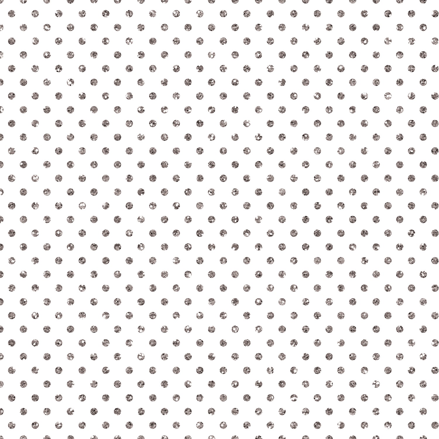 30" x 417' (half ream) - B165 - Silver Dots on White B165.30.417