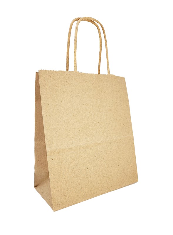 7x3.5x8 Recycled Brown Kraft Shopping Bags 7x3.5x8 Recycled Brown Kraft Shopper-7