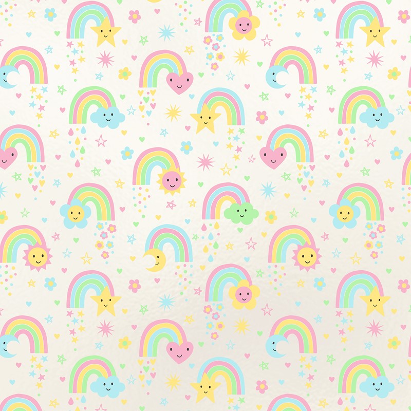 24" x 208' (quarter ream)  - B363 - Rainbow Shower B363.24.208