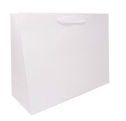 20 x 6 x 16 White Kraft Ribbon Handle Eurototes (Case of 50) White-Kraft-Ribbon-handle-Eurototes-20 View 2