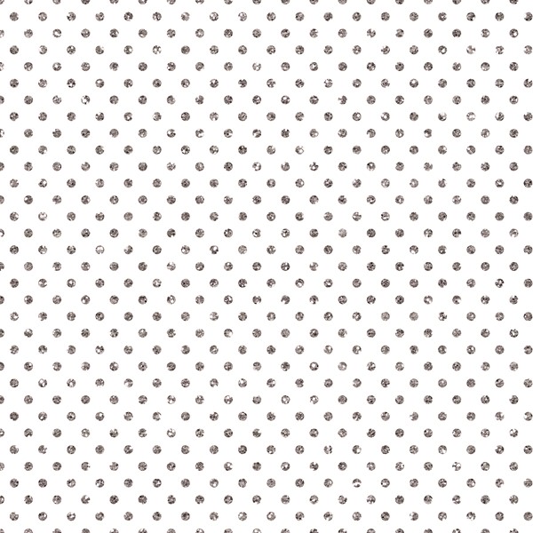 30" x 833' (full ream) - B165 - Silver Dots on White